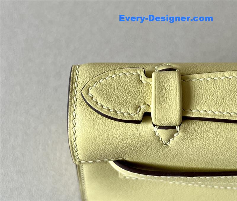 H**me5 kelly pochette swift leather bag