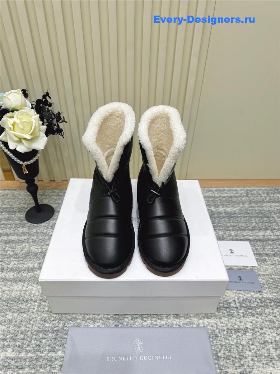 BC Black Fur Snow Boots