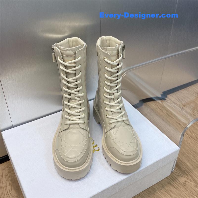 d10r d-leader logo D1am0nd embroidered martin boots