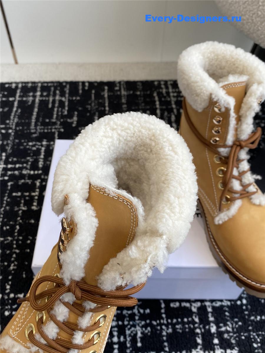 Ce1i*e winter platform wool boots brown