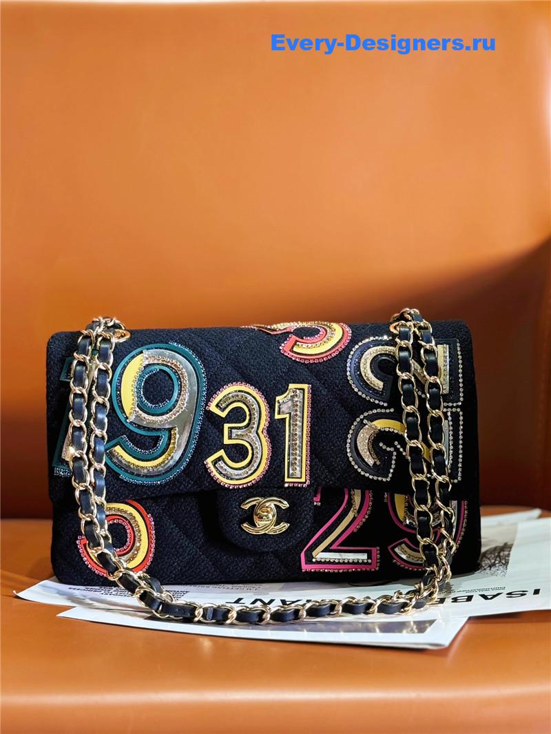 Ch**el limited edition woolen cf bag