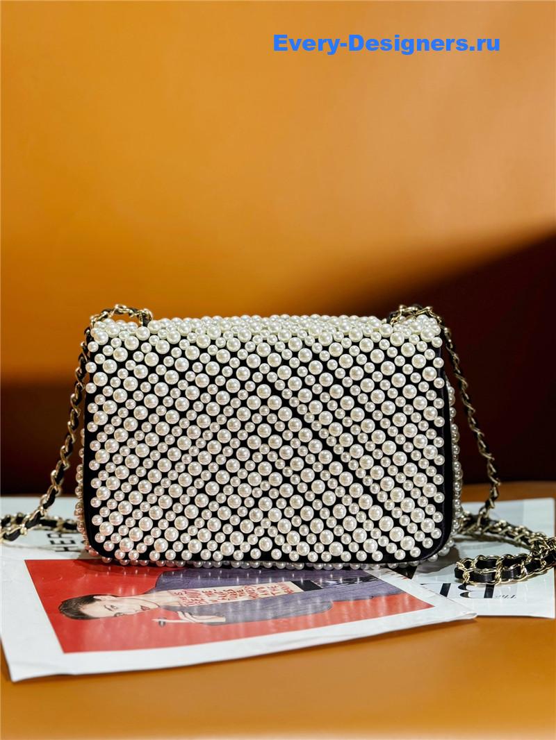 Ch**el pearl cf flap bag