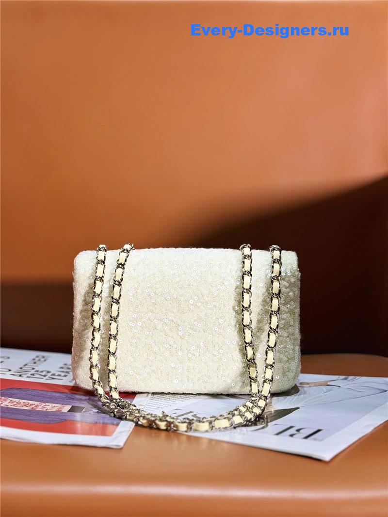 Ch**el cf sequin bag