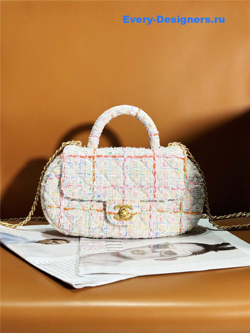 Ch**el coco handle bag small
