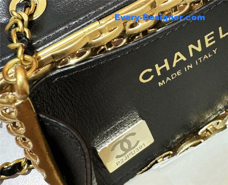 Ch**el metallic woven cf bag small