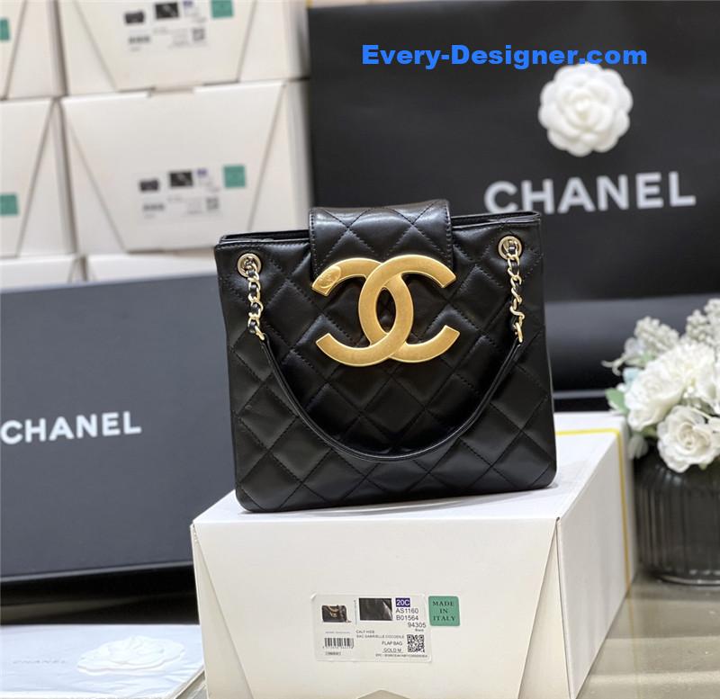 Ch**el logo retro tote bag