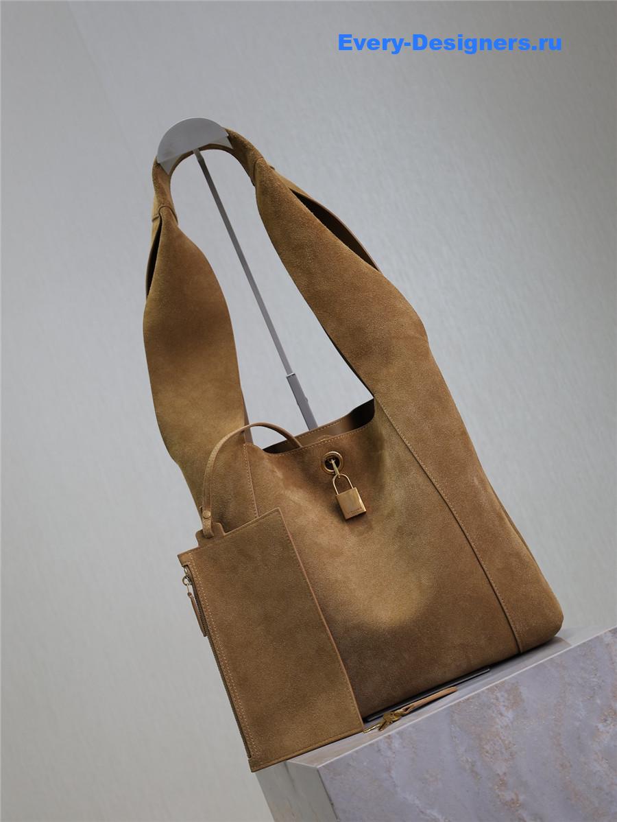 Sa1nt Lau*nt tanger suede hobo shoulder bag