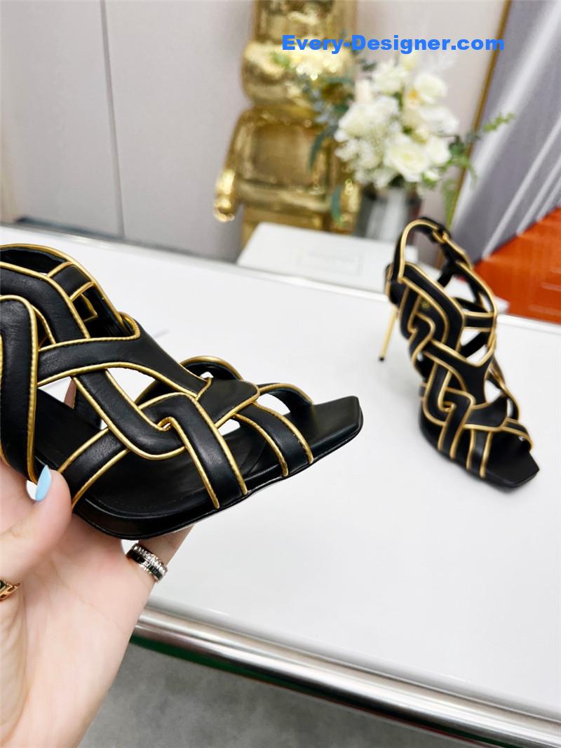 Balmain’s new catwalk cutout sandals