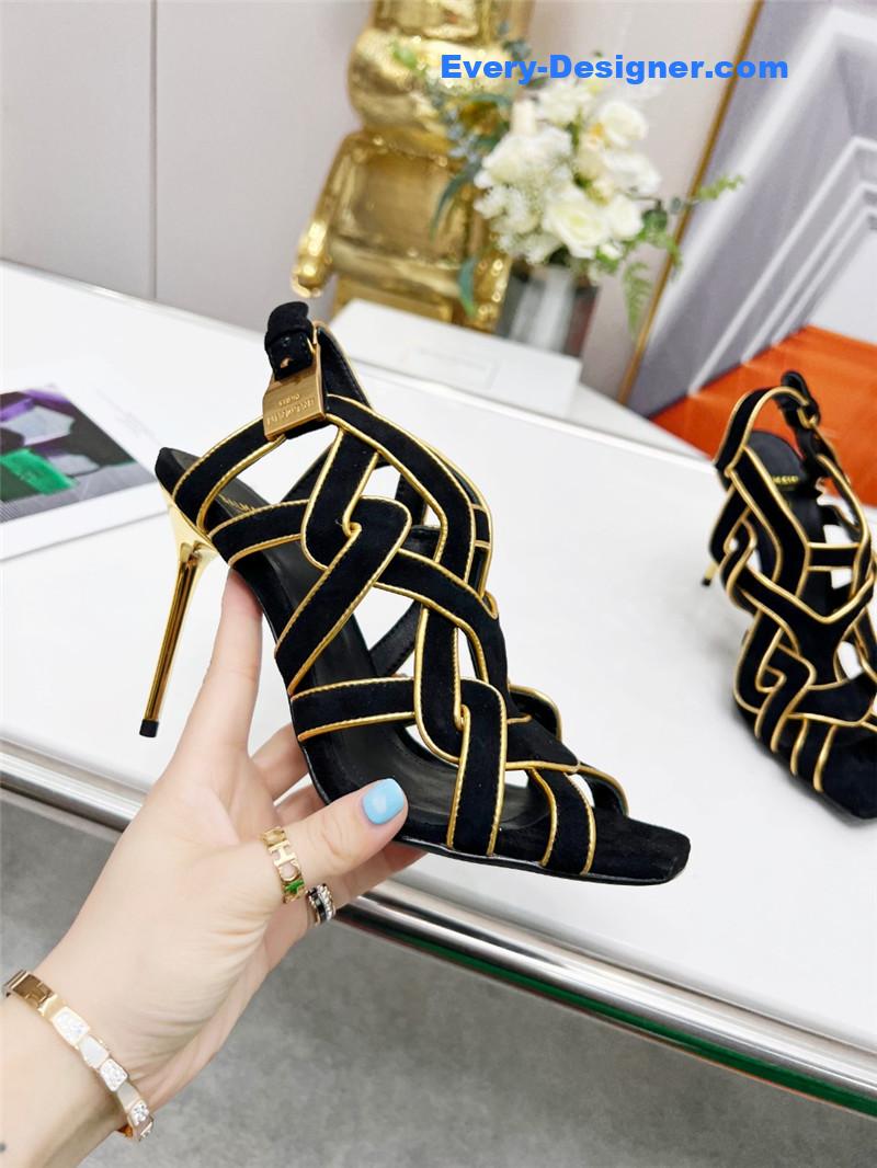 Balmain’s new catwalk cutout sandals