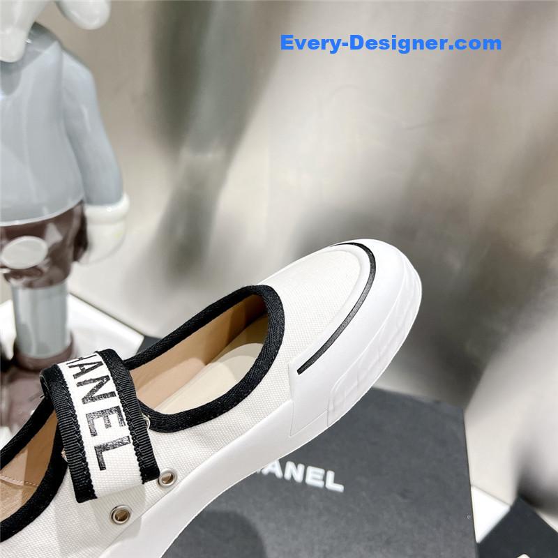 CC second-hand Velcro platform canvas shoes
