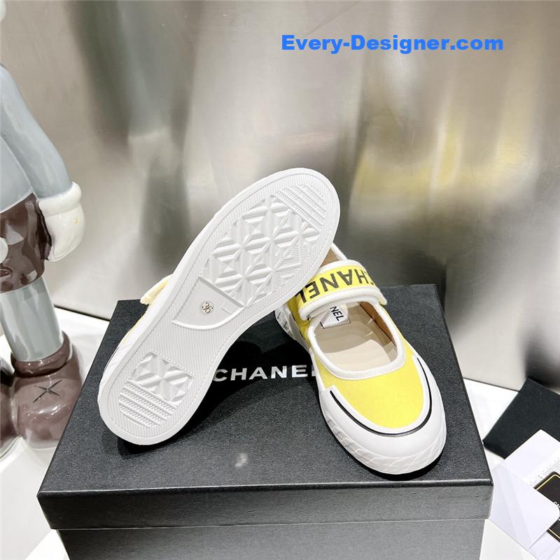CC second-hand Velcro platform canvas shoes