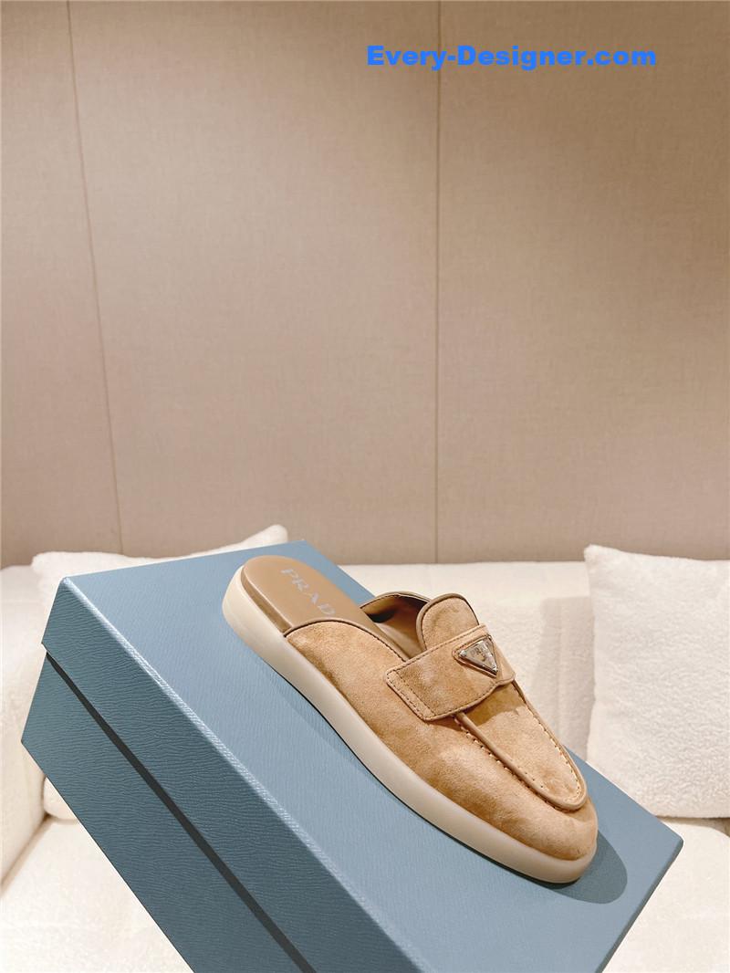 Pra*a suede sabots mules