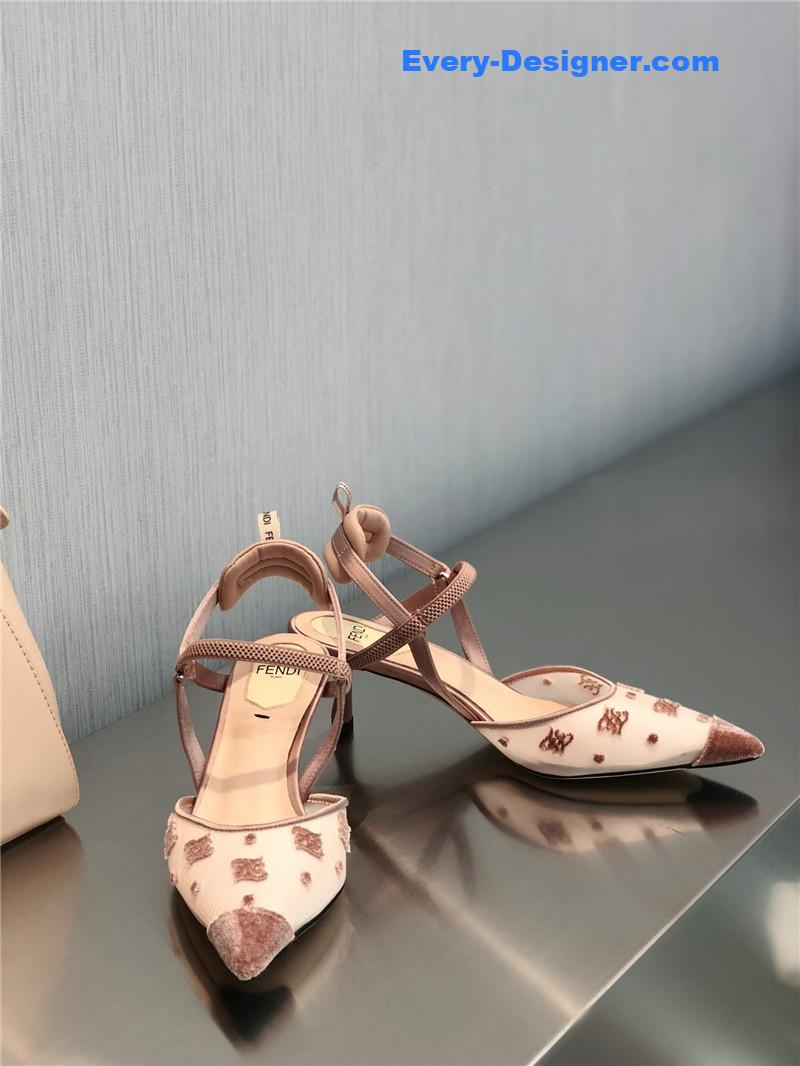 F**di new ff graceful streamlined colibrì slingback shoes