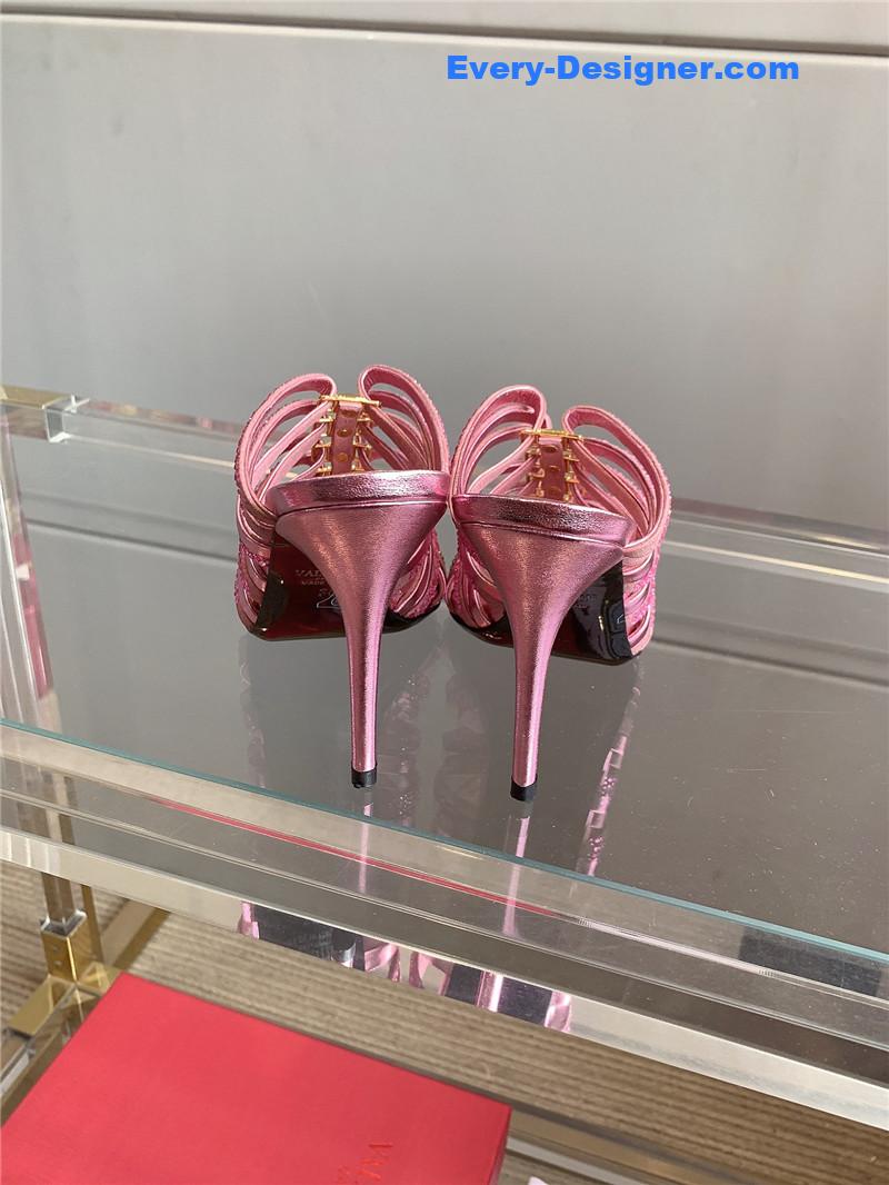 Va1e*ntin0 summer new high heel slippers