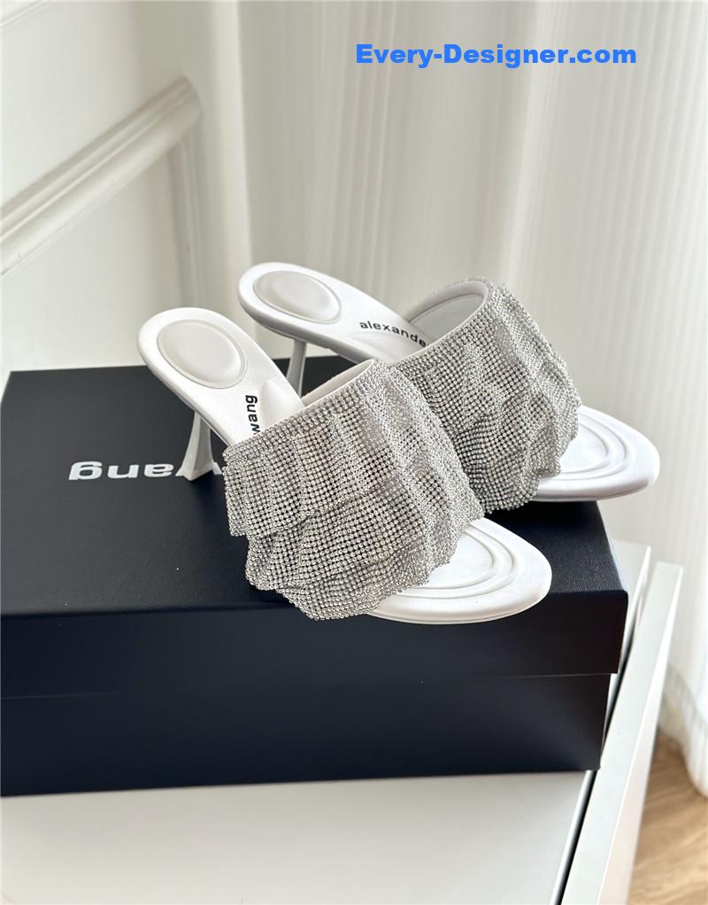 A1exa*der wang letter rhinestone sandals