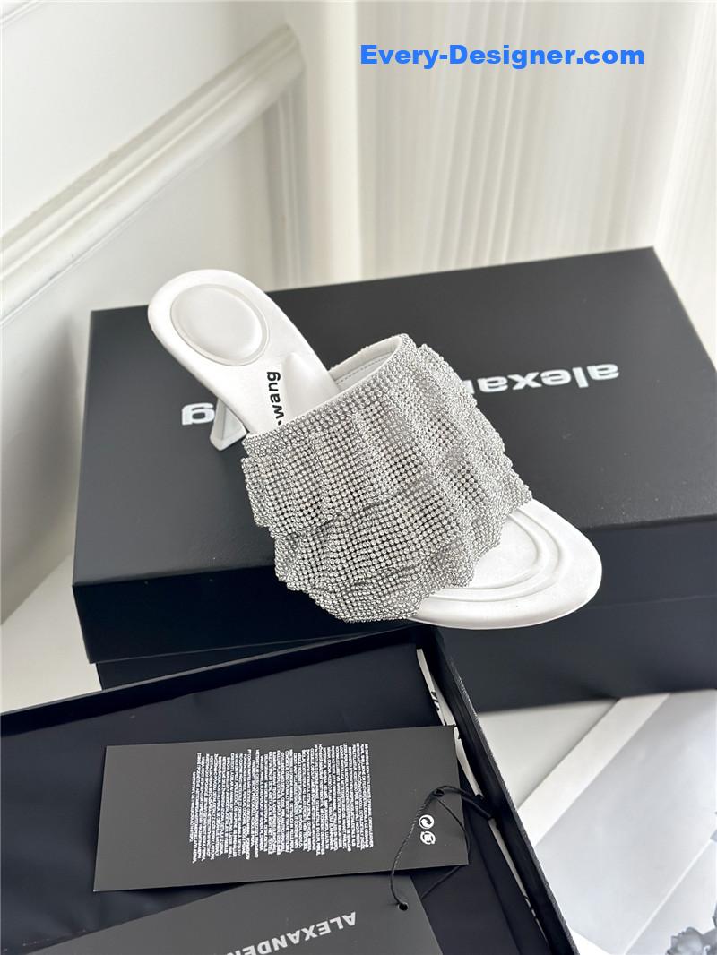 A1exa*der wang letter rhinestone sandals