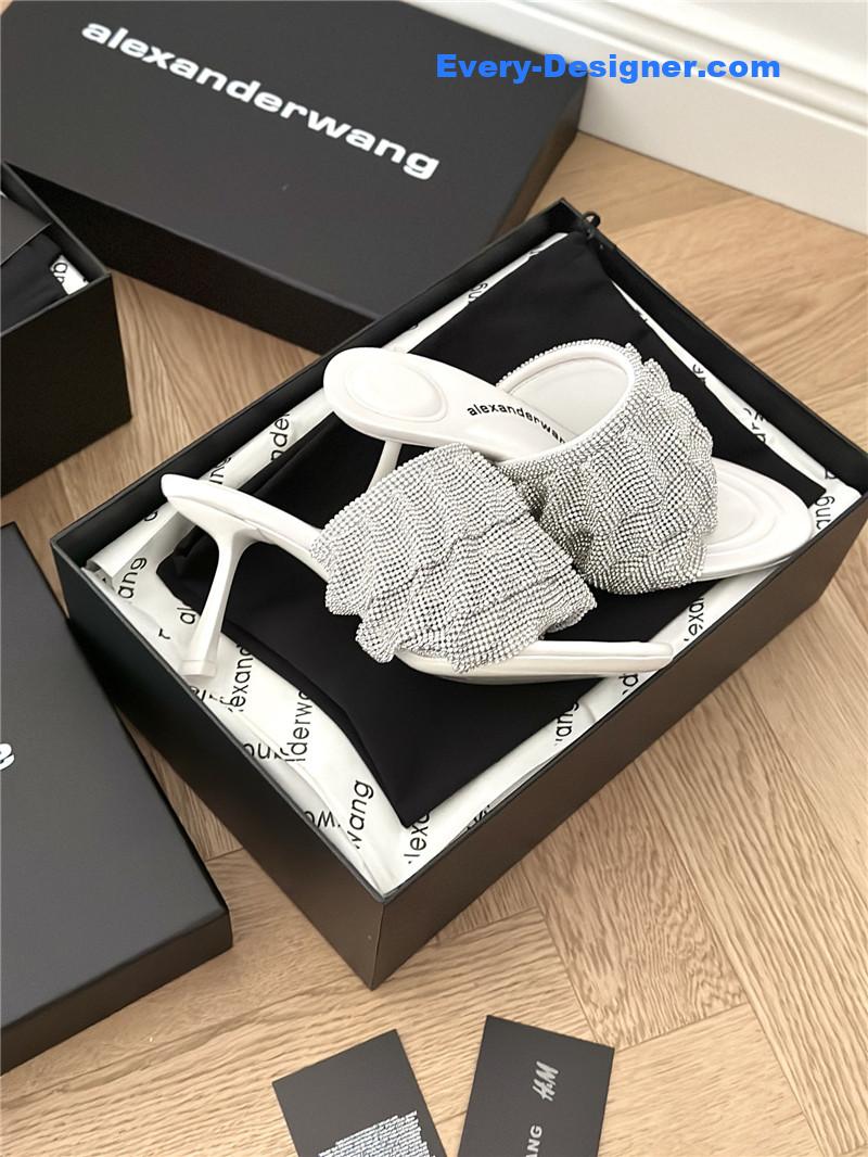 A1exa*der wang letter rhinestone sandals