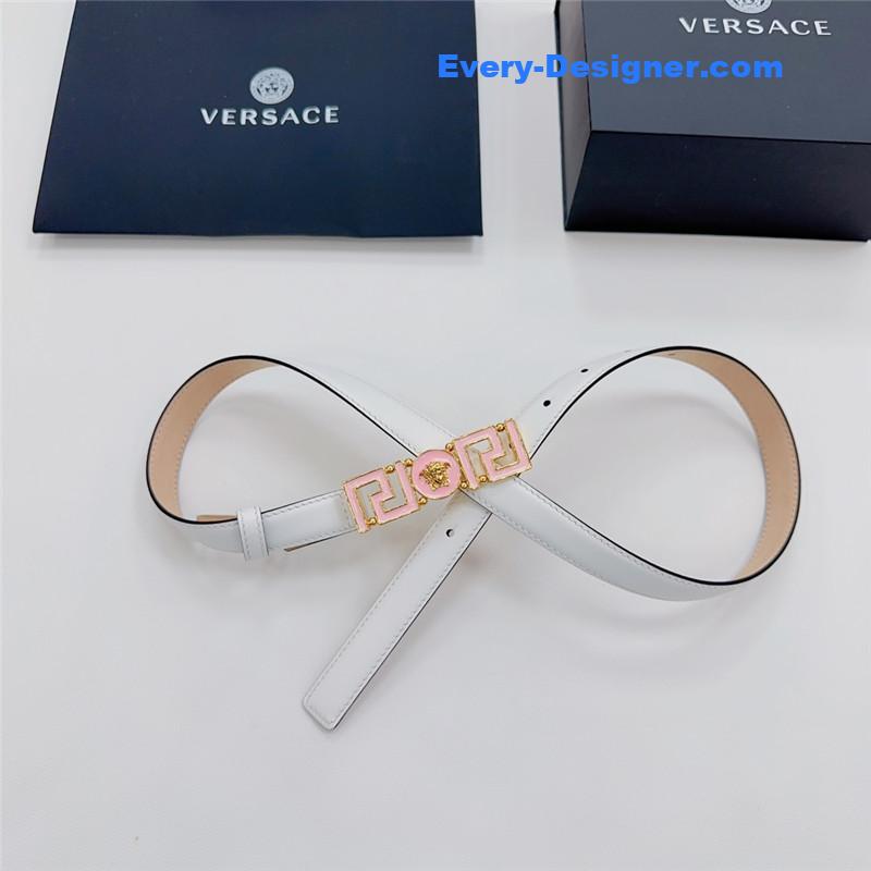 Versace reversible original calfskin nubuck bottom belt