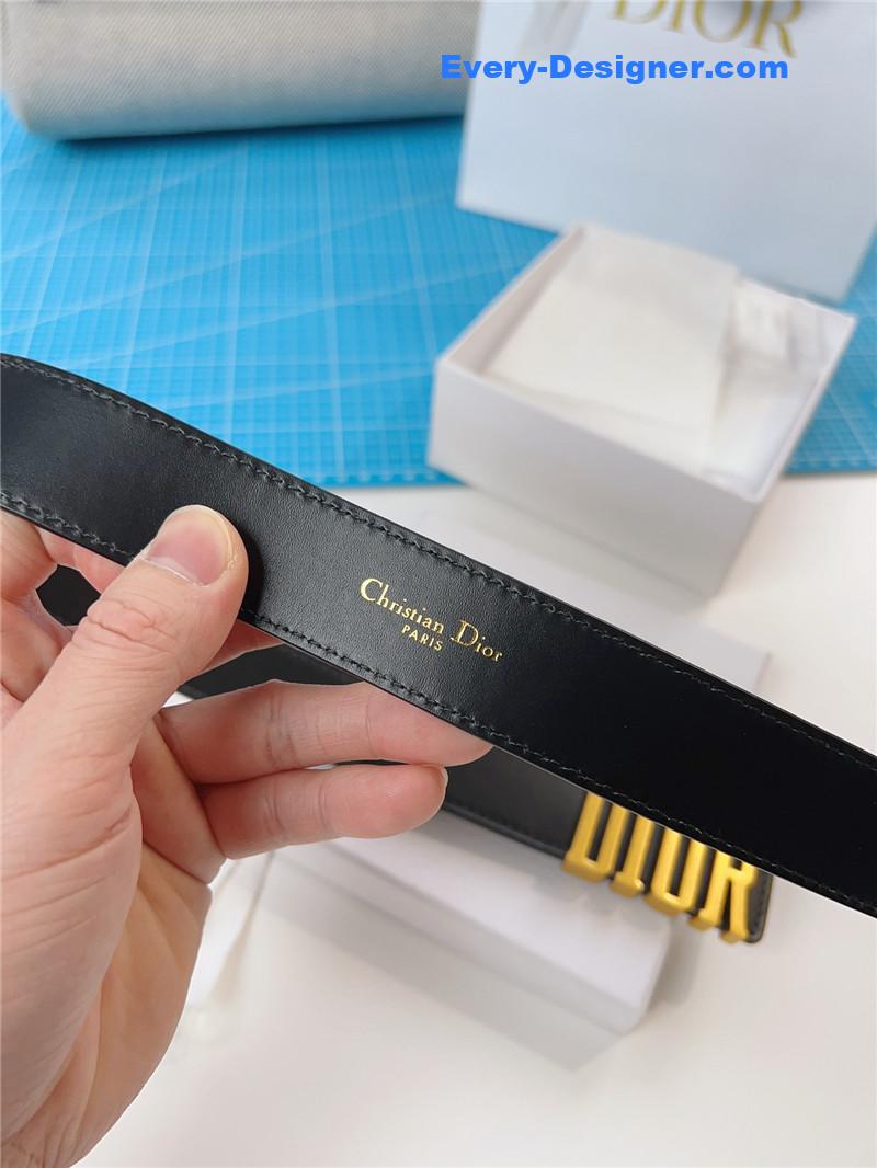 D10r D10rquake black calfskin leather belt