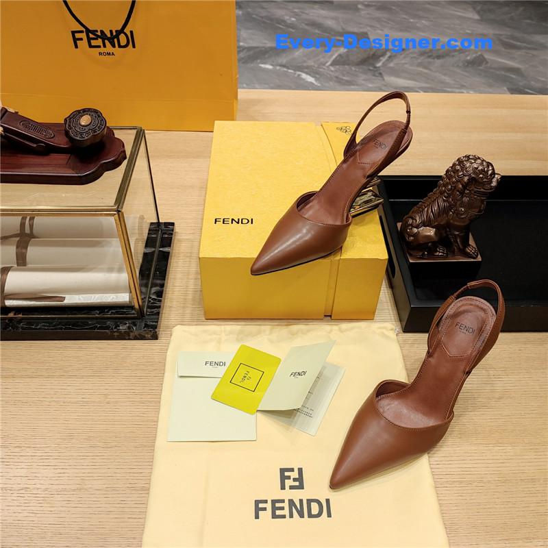 F**di strappy toe high heel sandals