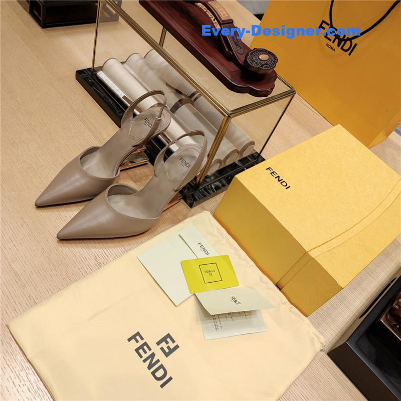 F**di strappy toe high heel sandals
