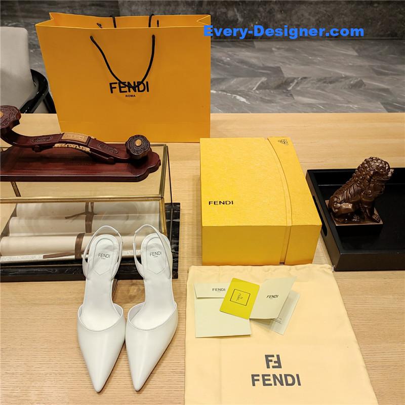 F**di strappy toe high heel sandals