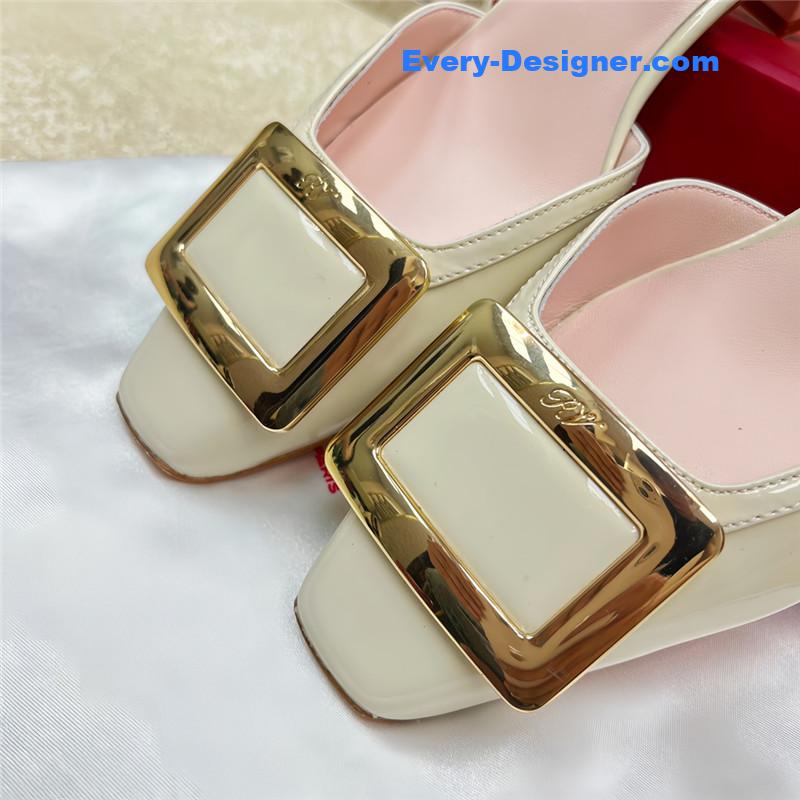roger u1u1er classic buckle strap sandals