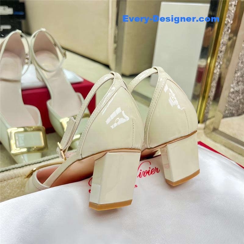 roger u1u1er classic buckle strap sandals