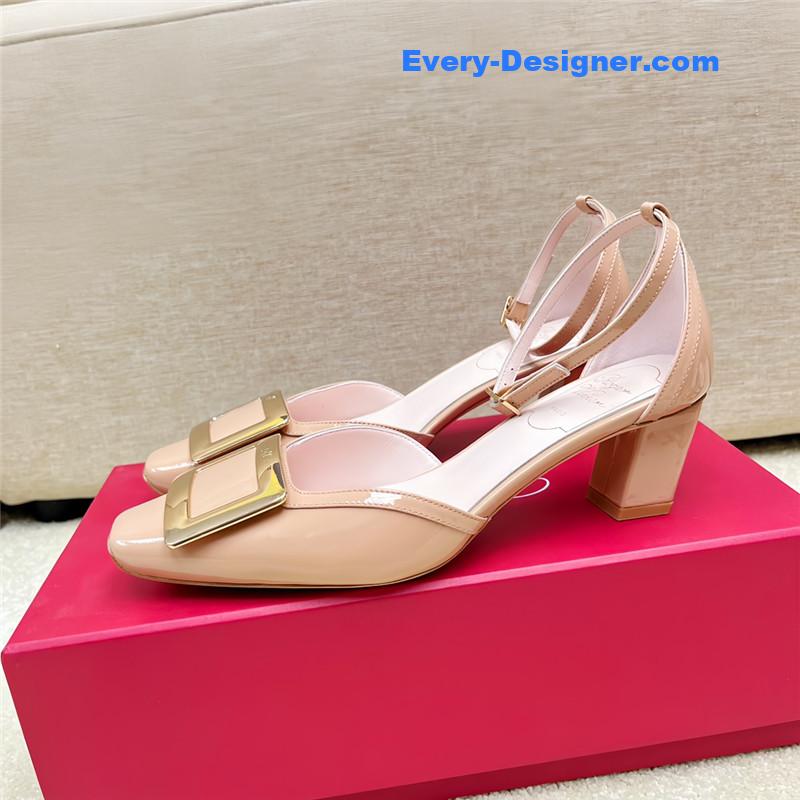 roger u1u1er classic buckle strap sandals