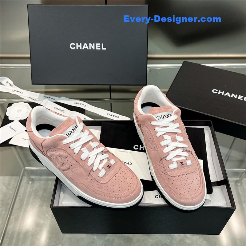 Ch**el new full leather panda color casual sneakers