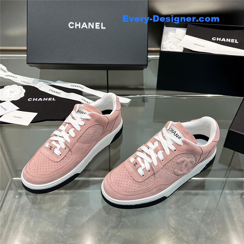 Ch**el new full leather panda color casual sneakers