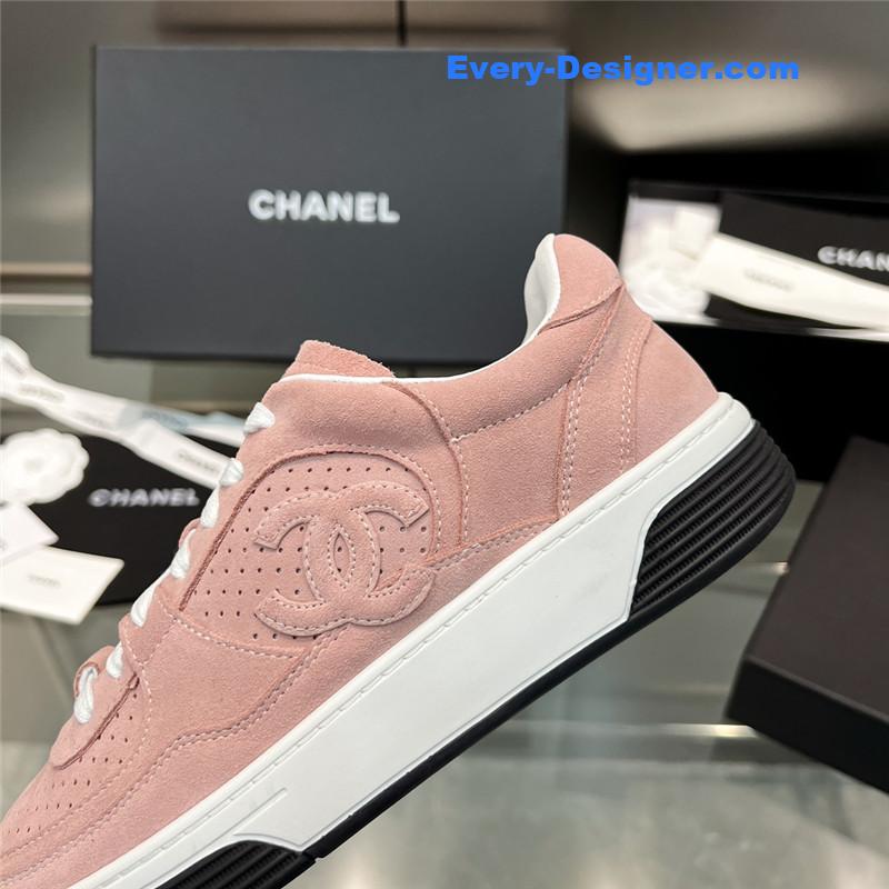 Ch**el new full leather panda color casual sneakers