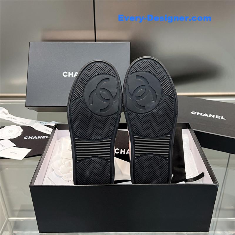 Ch**el new full leather panda color casual sneakers