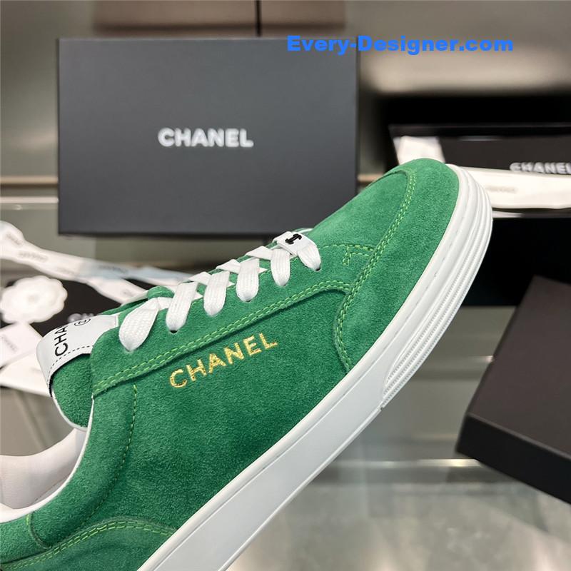 Ch**el new full leather panda color casual sneakers