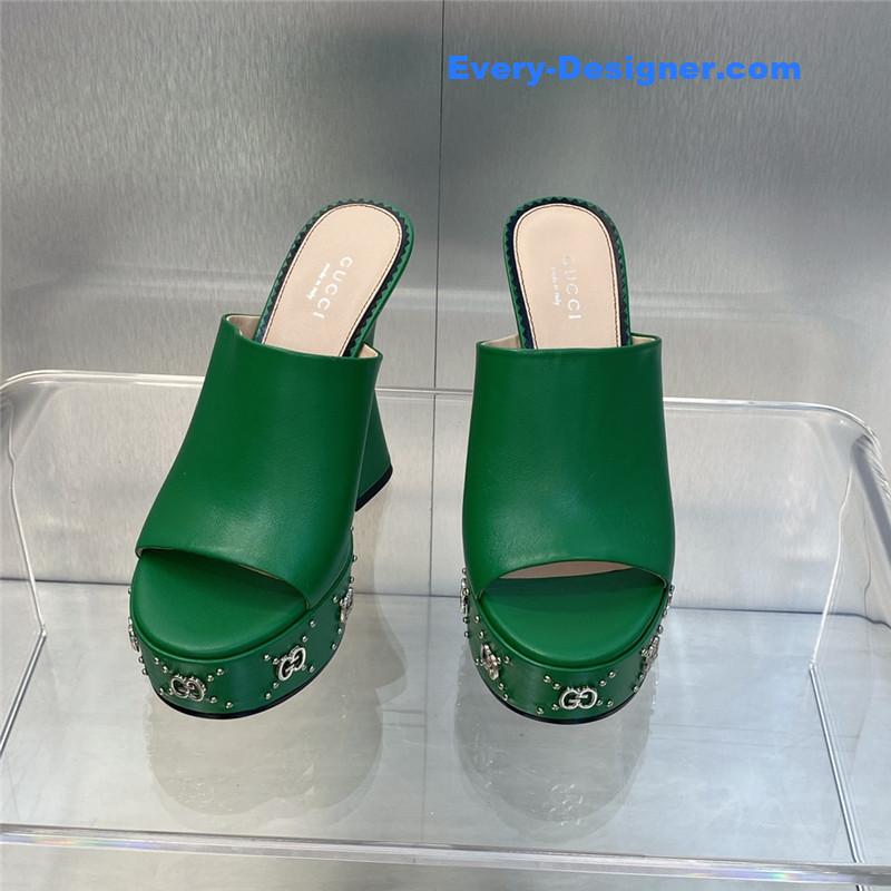 Gvc*1 high heel round toe candy color women’s shoes