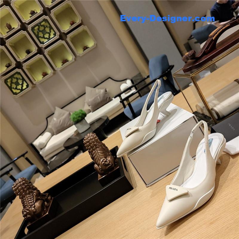 Pra*a kitten heel mules