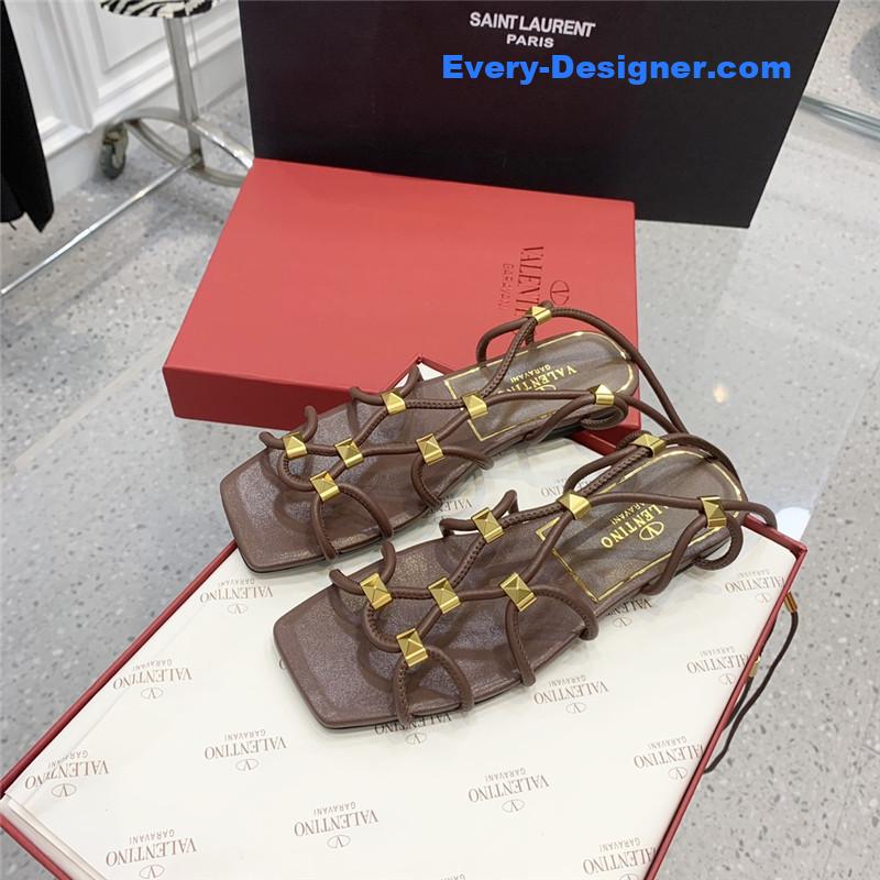 Va1e*ntin0 studded lace-up sandals