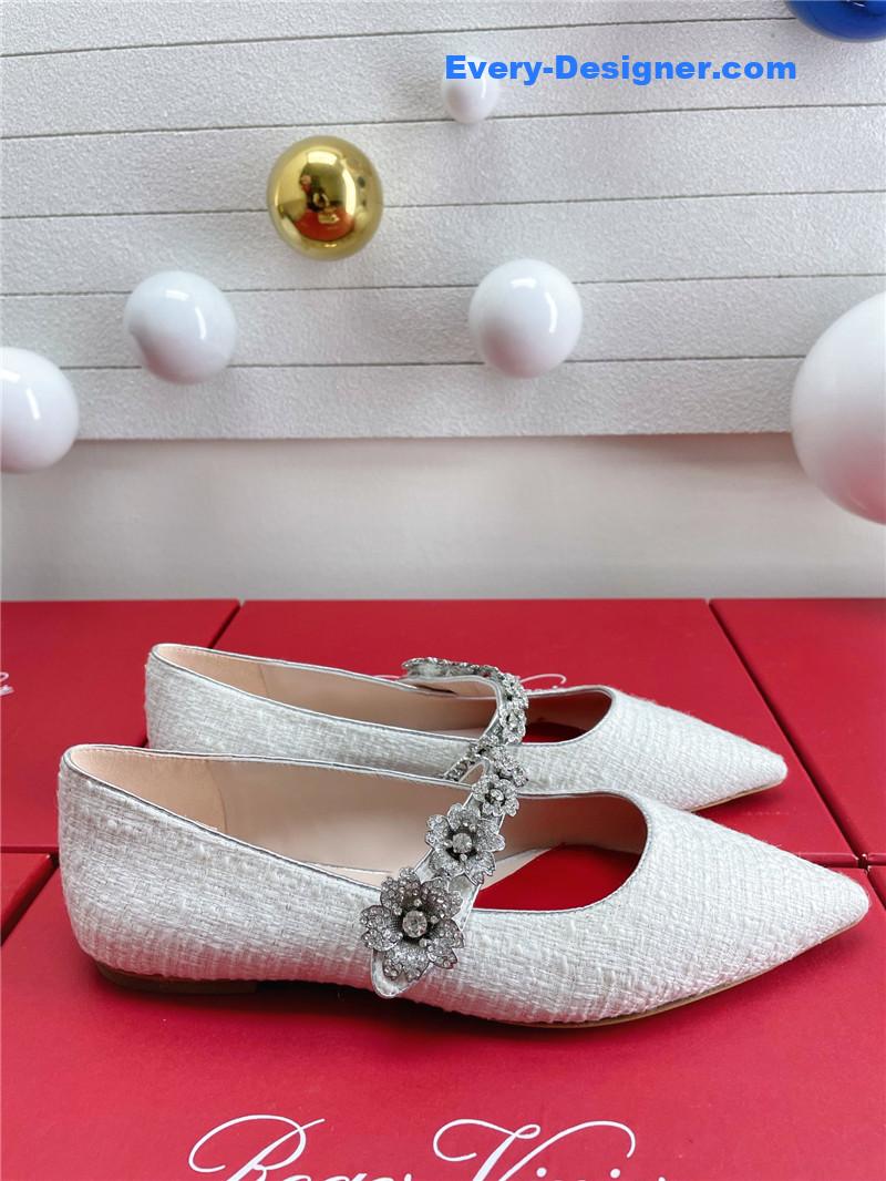 roger u1u1er wedding shoes snow d1am0nd series high heels