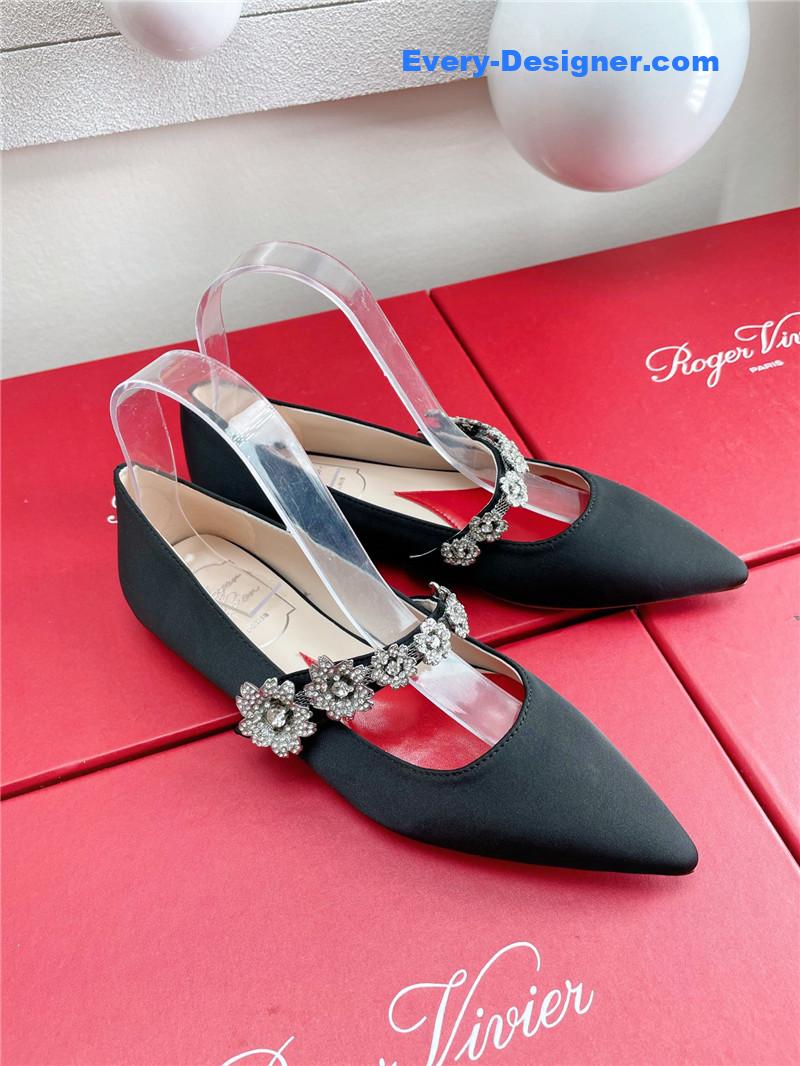 roger u1u1er wedding shoes snow d1am0nd series high heels