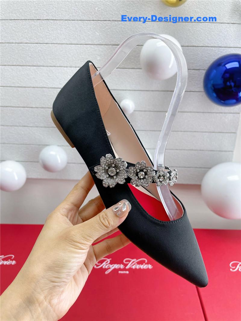 roger u1u1er wedding shoes snow d1am0nd series high heels