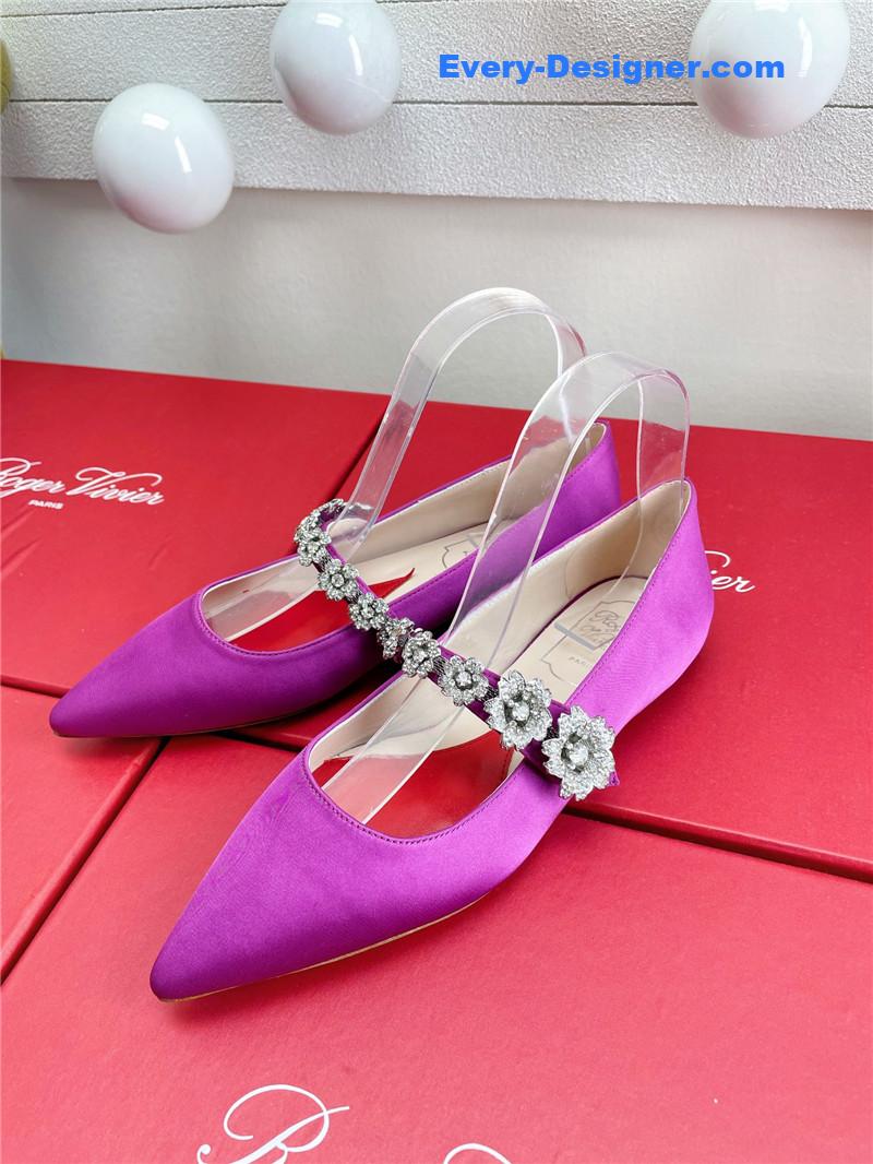 roger u1u1er wedding shoes snow d1am0nd series high heels