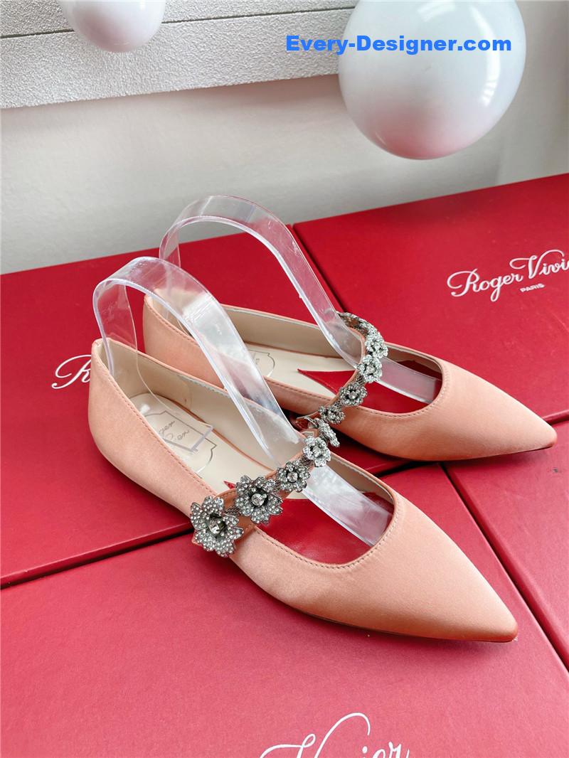 roger u1u1er wedding shoes snow d1am0nd series high heels