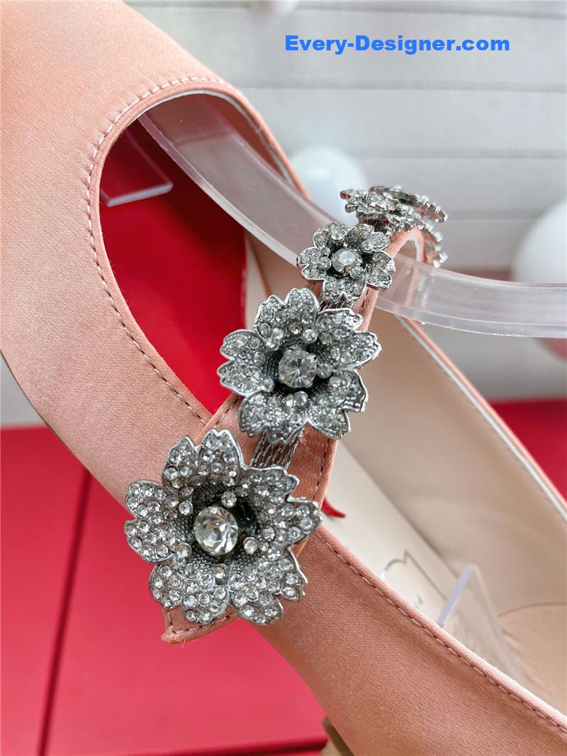 roger u1u1er wedding shoes snow d1am0nd series high heels