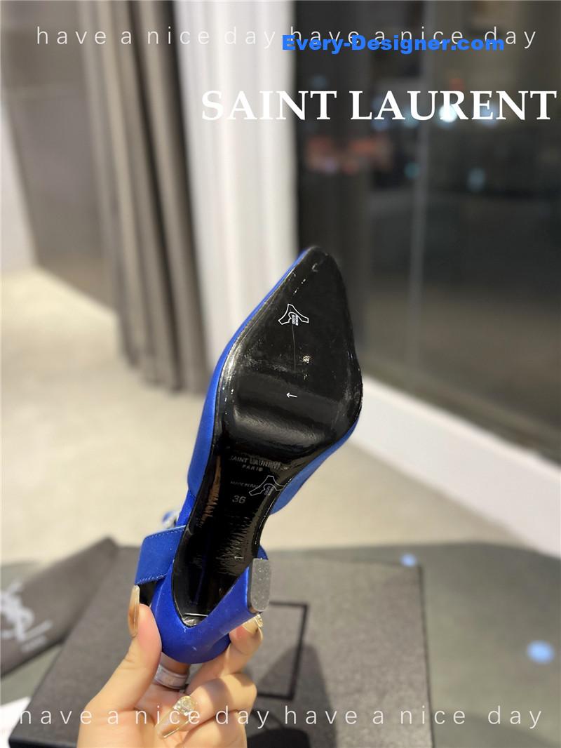 Y51 fanny crepe satin slingback pumps