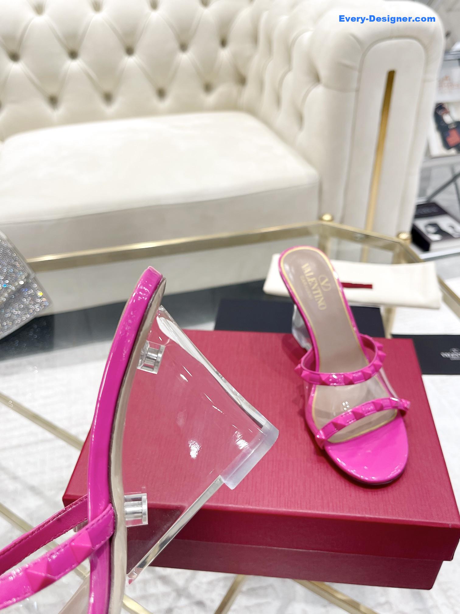 Va1e*ntin0 new high-heeled half slippers