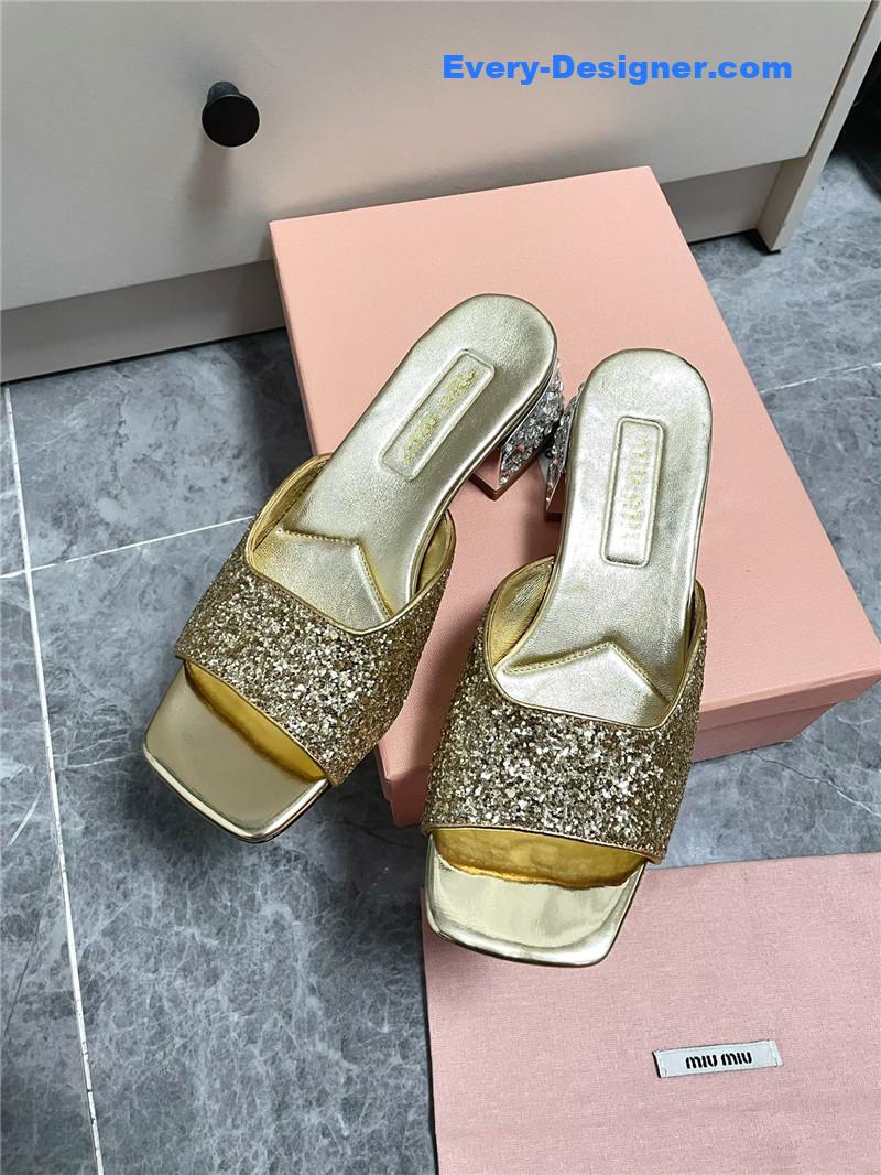 M1um1u new crystal slippers