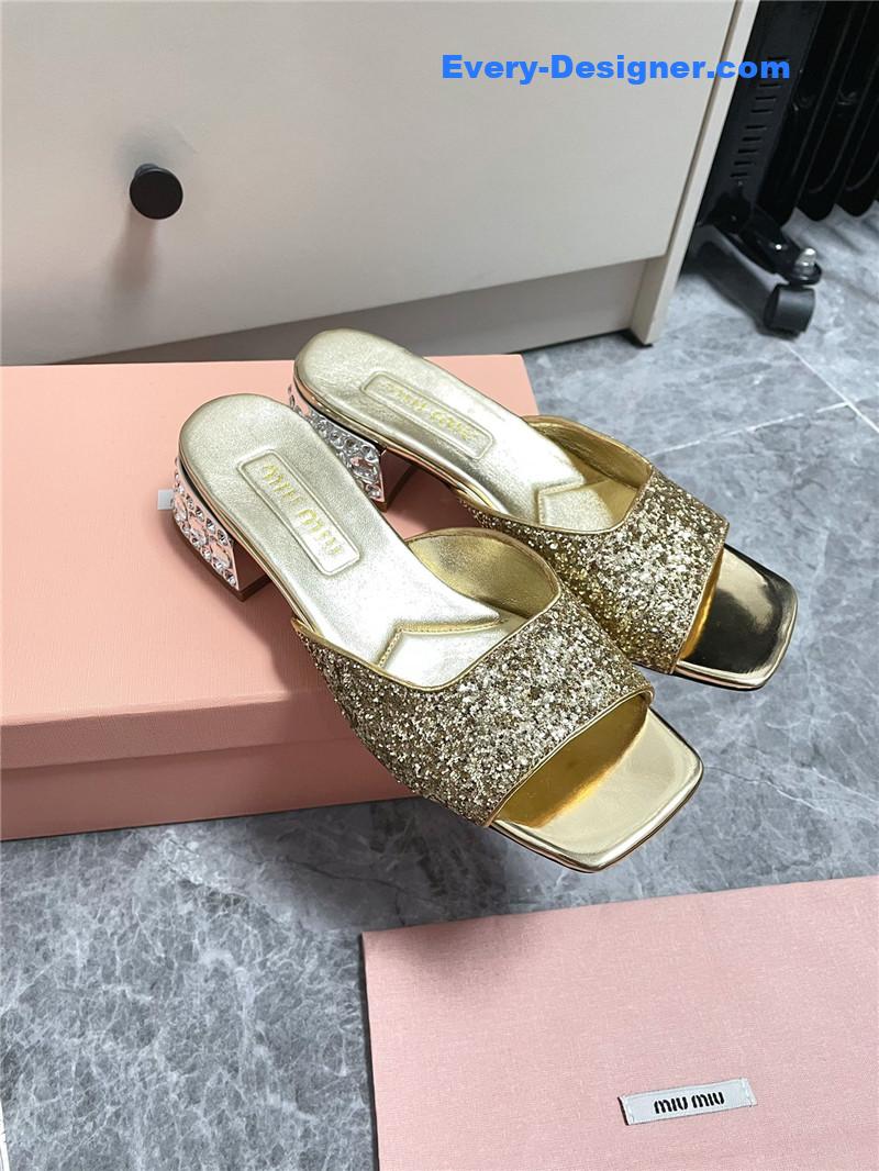 M1um1u new crystal slippers