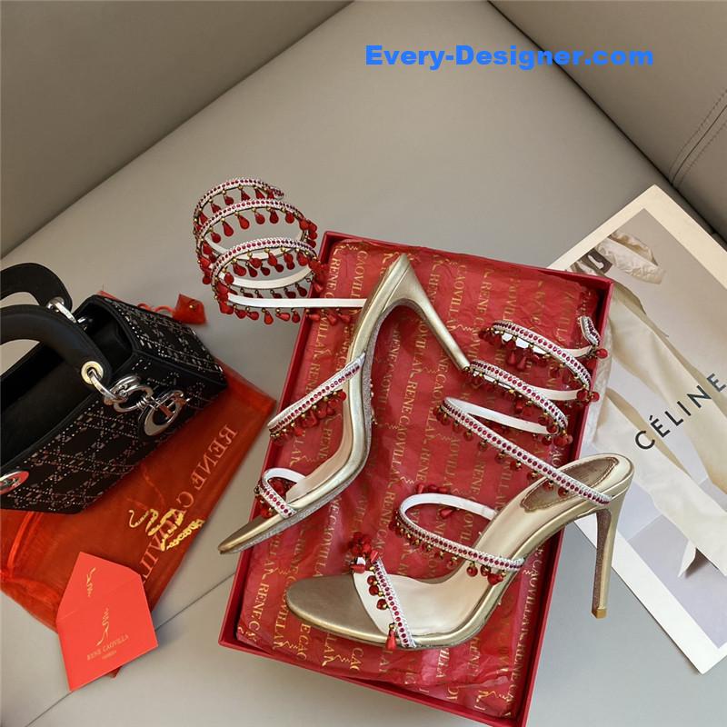 Classic snake wrap sandals