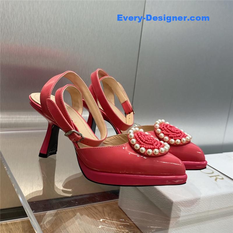 D10r new circle with pointed toe high heels women’s shoes