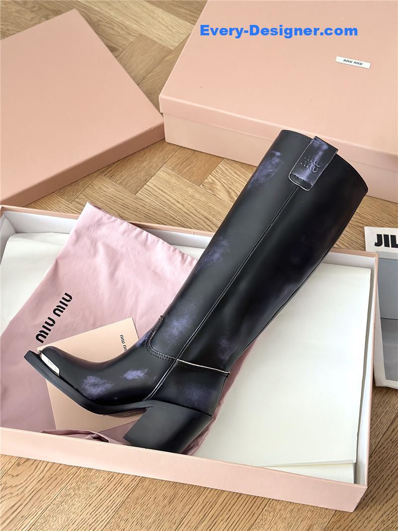M1um1u new western cowboy boots knight boots